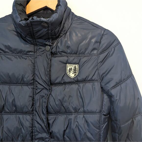 American Eagle Navy Blue Puffer Jacket Size S - Picture 4 of 10